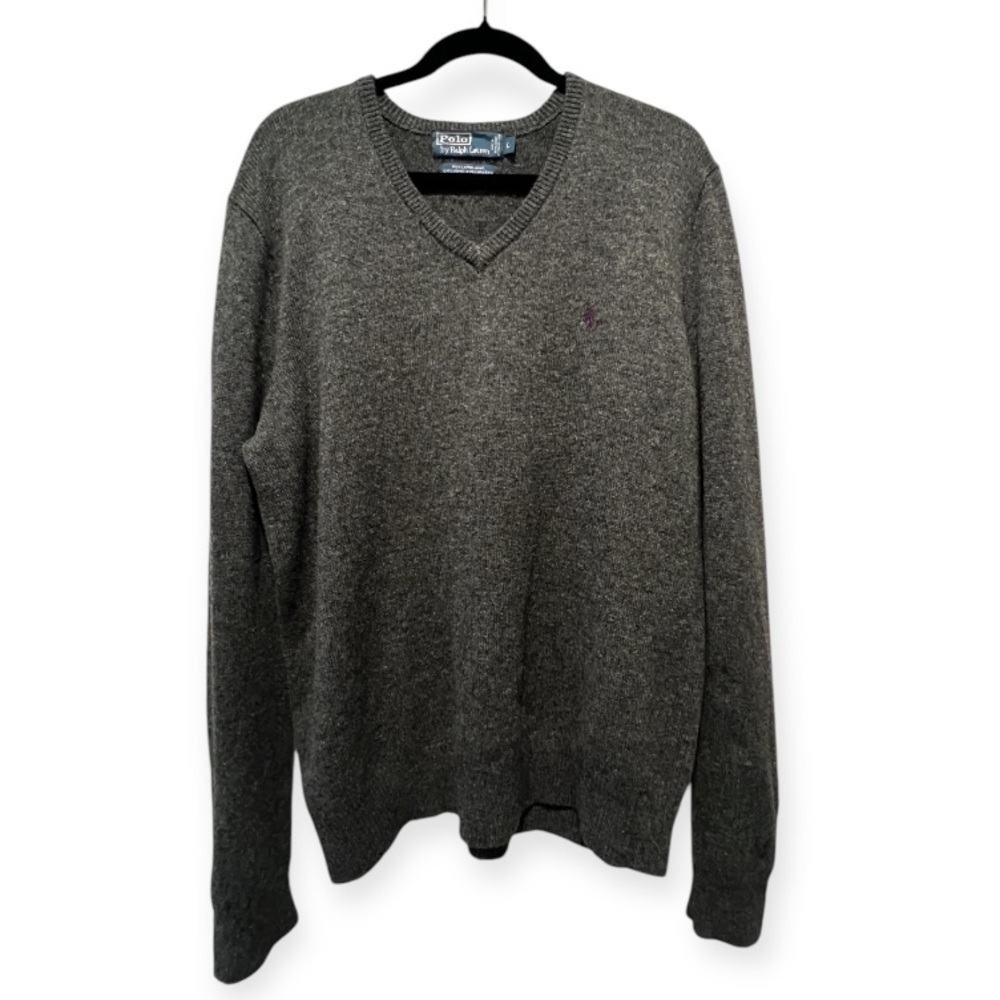 Polo Ralph Lauren 100% Lambs Wool Men’s V-Neck Sweater
